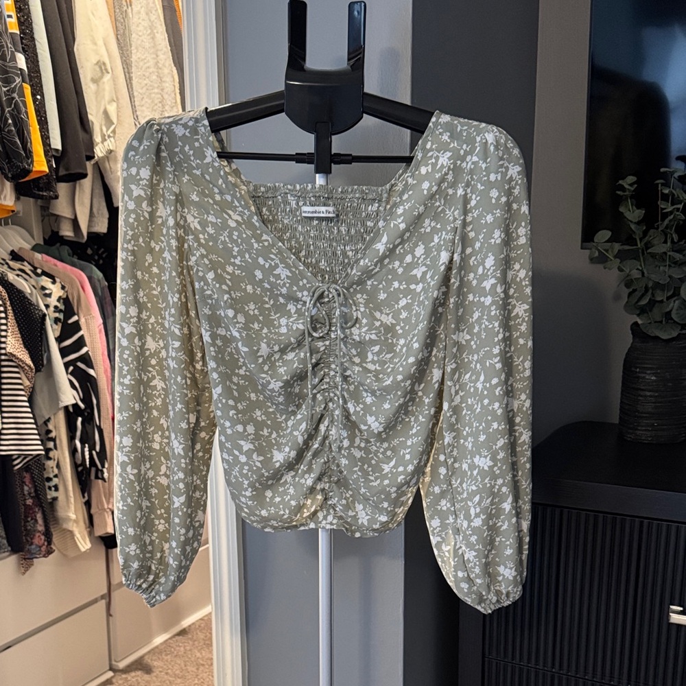 Floral Green Blouse